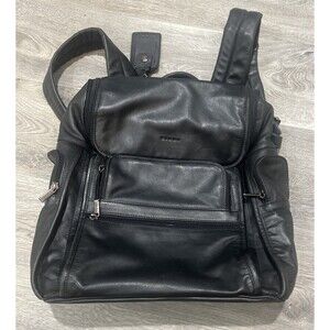 GUIDI Men's Equestrian Vibe Black Leather Full Grain Backpack Made In Italy